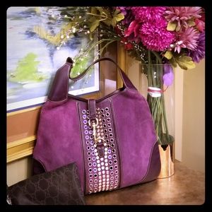 Part 1 Authentic Gucci Jackie O Purple Hobo